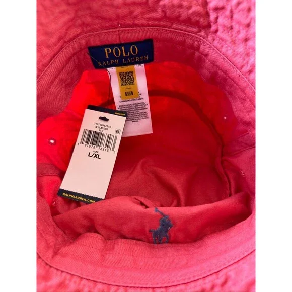 NWT Polo Ralph Lauren Men`s HatL/XLPoloChino Bucket new